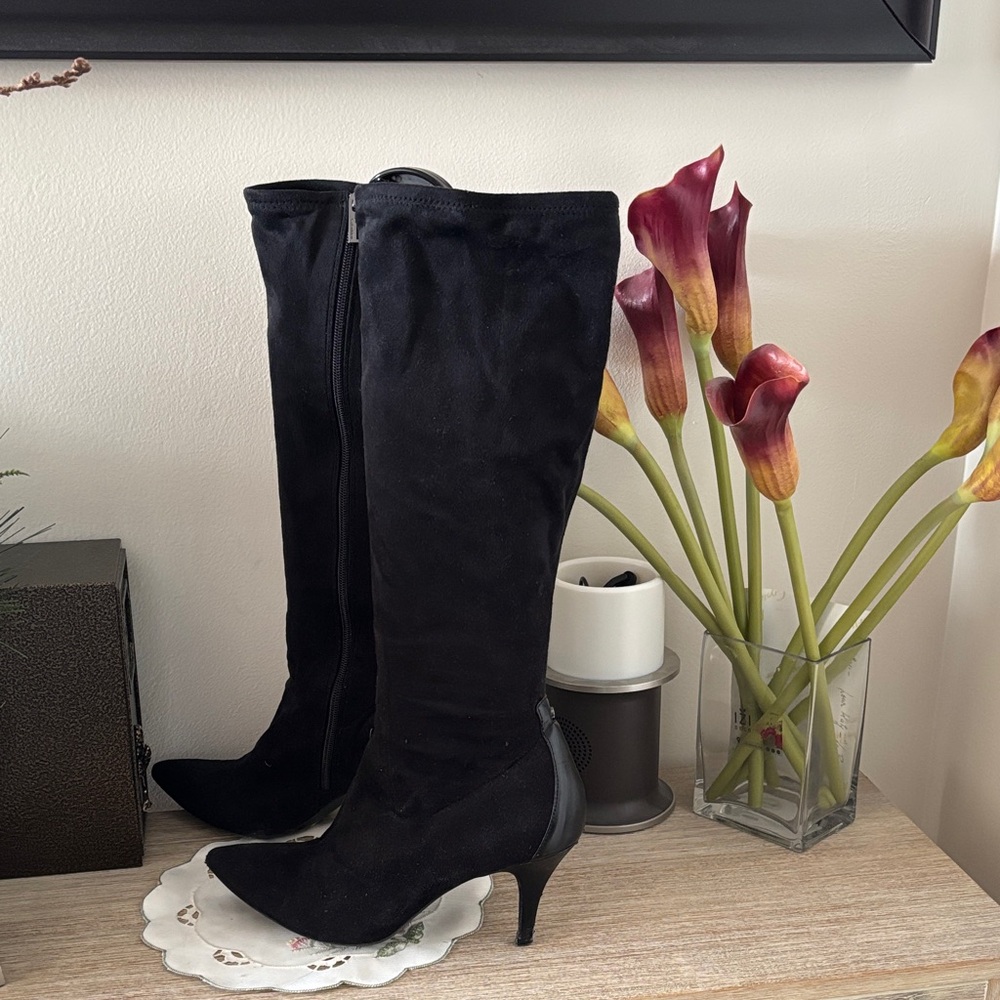 Calvin Klein Black Heeled Boots